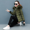 Faux Fur Hood Coat - Puffer Coat With Zip Pockets Faux Fur Hood Coat - Puffer Coat With Zip Pockets