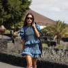 Ruffle hem mini skirt