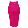 Midi Bandage Bodycon Skirt With Zip