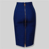 Midi Bandage Bodycon Skirt With Zip