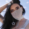 Crystal Face Mask - Rhinestone Face Mask