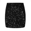 Pencil Sequin Mini Skirt - High Waist Skirt
