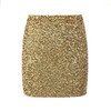Pencil Sequin Mini Skirt - High Waist Skirt