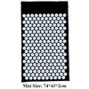 74X43cm Acupressure Yoga Mat and Pillow Set for Body/Neck/Back/Foot Stress Pain Relief