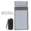 74X43cm Acupressure Yoga Mat and Pillow Set for Body/Neck/Back/Foot Stress Pain Relief