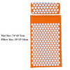 74X43cm Acupressure Yoga Mat and Pillow Set for Body/Neck/Back/Foot Stress Pain Relief