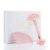 Natural Wrinkle Removal Rose Quartz Scraper Face Jade Massage Roller Tools for Slimming Face