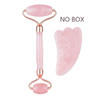 Natural Wrinkle Removal Rose Quartz Scraper Face Jade Massage Roller Tools for Slimming Face