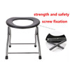 Folding Portable Toilet Seat Commode for Pregnant Women & Elderly