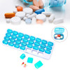 31 Grids Medicine Dispenser Pill Splitter Storage Container