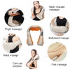 Hot Selling U Shape Electric Heated Full Body Massage Cushion Shiatsu Pillow