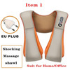 Hot Selling U Shape Electric Heated Full Body Massage Cushion Shiatsu Pillow