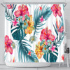 Tropical Floral Collection Shower Curtain