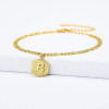 Adjustable Chain Initial Letter Anklet
