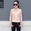 2019 Summer Women Chiffon Blouse Shirts Ladies White Elegant Sexy V-neck Blouse Long Sleeve Shirt Female Office Shirt