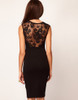 Slim Bodycon Party Floral Lace Cocktail Dress (Belt is NOT included)