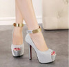 "Elegant Series" Ankle Strap High Heels platform pumps  Sandals