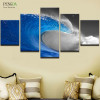 PENGDA Wall Art Canvas Painting Style Wall Pictures For Living Room 5 Panel Frame Rolling Wave Cuadros Moder Decoration Painting