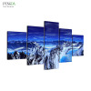 PENGDA Cuadros 5 Panel Frame Winter Landscape Canvas Painting Modular Pictures Wall Art Abstract Decorative Wall For Living Room