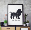 Black White Kawaii Animals Bear A4 Art Prints Poster Nursery Wall Picture Canvas Painting Kids Room Decor No Frame