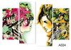 4pcs/set Canvas Modernism Abstract Girls color Art Painting for Living Room Bedroom Decor Paintings For Living Room Wall