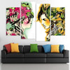 4pcs/set Canvas Modernism Abstract Girls color Art Painting for Living Room Bedroom Decor Paintings For Living Room Wall