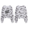 Women 's Fashion Long Sleeves White Fleece Tops Women 's Fashion Long Sleeves White Fleece Tops