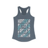 Harder Better Faster Stronger Racerback Tank Top