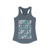 Harder Better Faster Stronger Racerback Tank Top