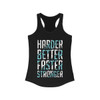 Harder Better Faster Stronger Racerback Tank Top