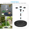 Solar Powered Floating Bird Bath Water Panel Fountain Pump Garden Pond Pool