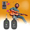 HF Wireless Audio Guitar Bass Transmitter Receiver System Max. 50M Range