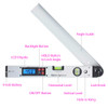 0~225° LCD Digital Inclinometer Protractor Spirit Level Angle Finder Gauge Meter