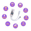 Mini Wifi LED Controller+ IR Remote For 5050/3528 RGBW LED Strip Light Phone