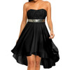 Strapless Mini Chiffon Dress