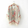 New Fashion Women Boho Fringe Floral Kimono