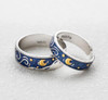Van Gogh's "Starry Night" Sterling Silver and Enamel Ring