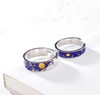 Van Gogh's "Starry Night" Sterling Silver and Enamel Ring