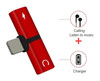 2 In 1 Headphone/Charging Cable Adapter for  iPhone