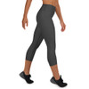 Gray Yoga Cut Capri Leggings