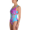 Painted Floral One-Piece Swimsuit