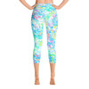 Tropical Ocean Yoga Cut Capri Leggings Tropical Ocean Yoga Cut Capri Leggings