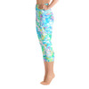 Tropical Ocean Yoga Cut Capri Leggings Tropical Ocean Yoga Cut Capri Leggings