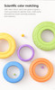 TUMAMA Circle Stacking Rings Toy Baby Rainbow Tower Music toys For baby