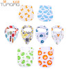 Tumama 8pcs Baby Cotton Animal Bandana Baby Eating Accessory