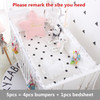 Cotton Baby Bedding Set Newborn Baby Crib Bedding Set for Girls Boys