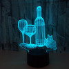 WINE 3D ILLUSION LAMP