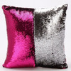 DIY Magic Letter Double Color Glitter Sequins Throw Pillow Case Cafe Home Square Cushion Covers
