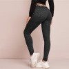 Black Letter Print Leggings