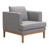 Zuo Eden Arm Chair Gray